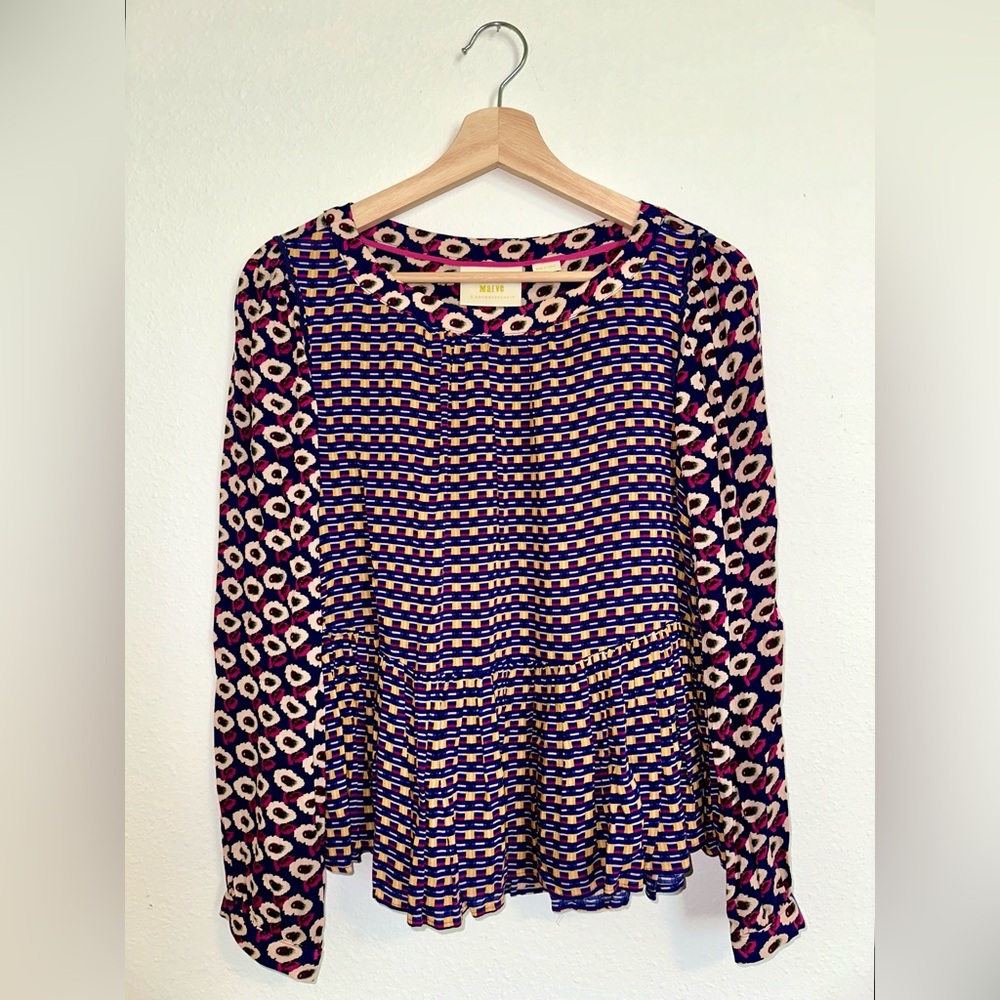 Anthropologie, Maeve: Cheyenne Peplum Top